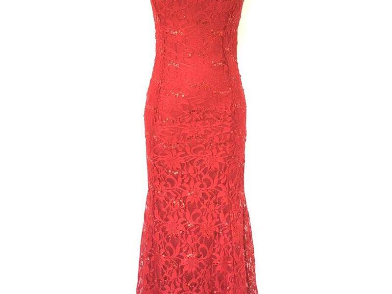 Vestido Largo Elegante Rojo