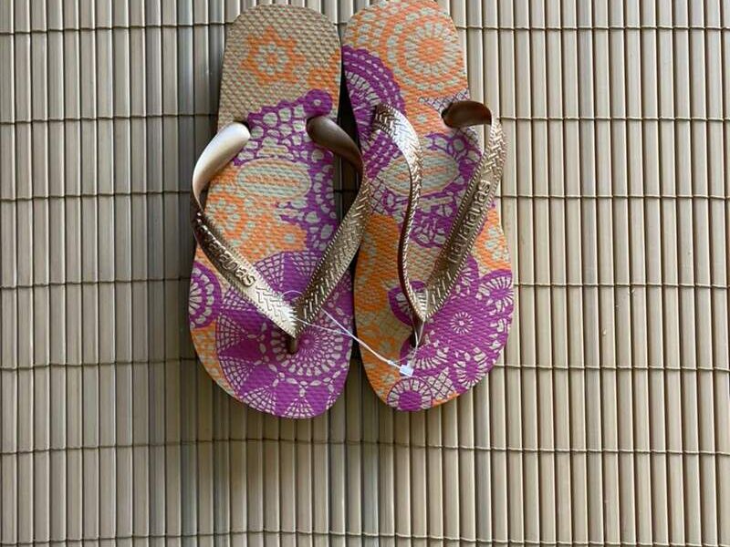 Havaianas Slim Beige/ Morado 