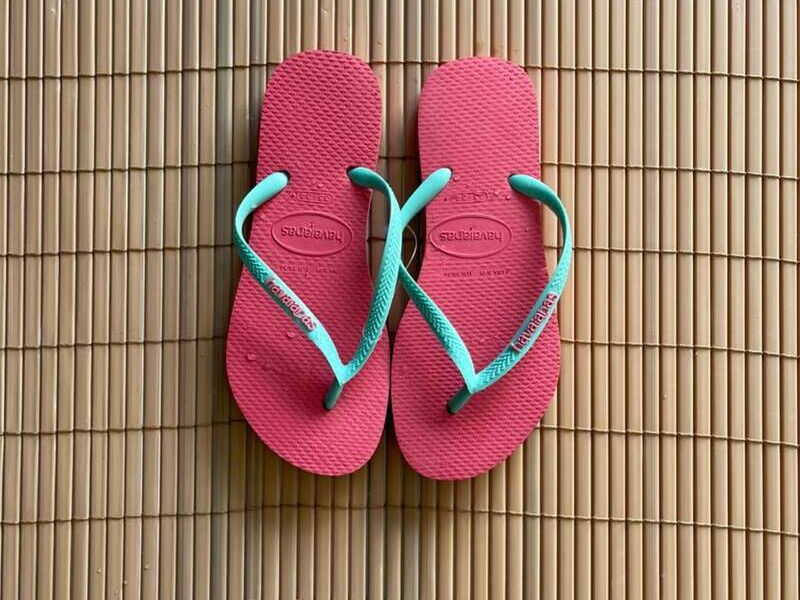 Havaianas Slime Rosadas/Turquesa