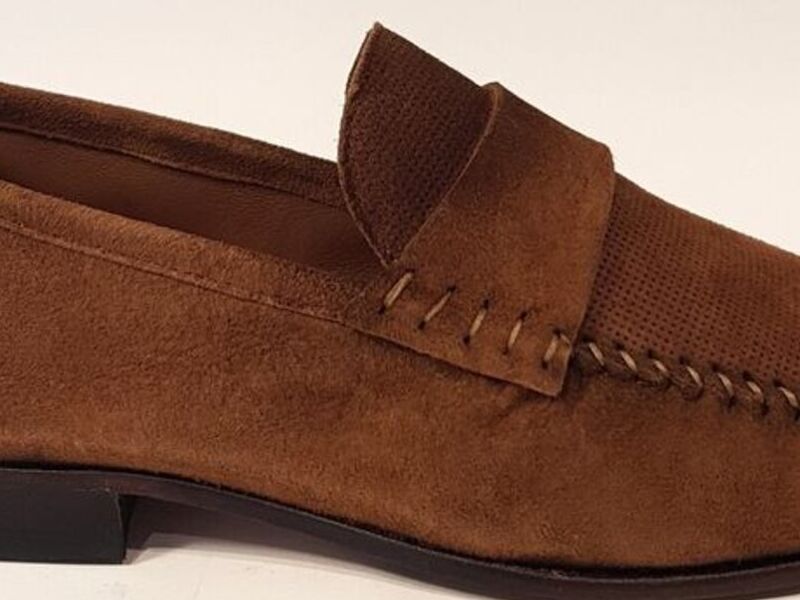 Mocasines de Gamuza Café 