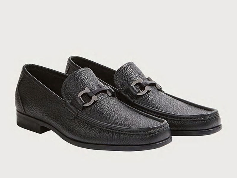 Mocasín doble Gancini - Negro