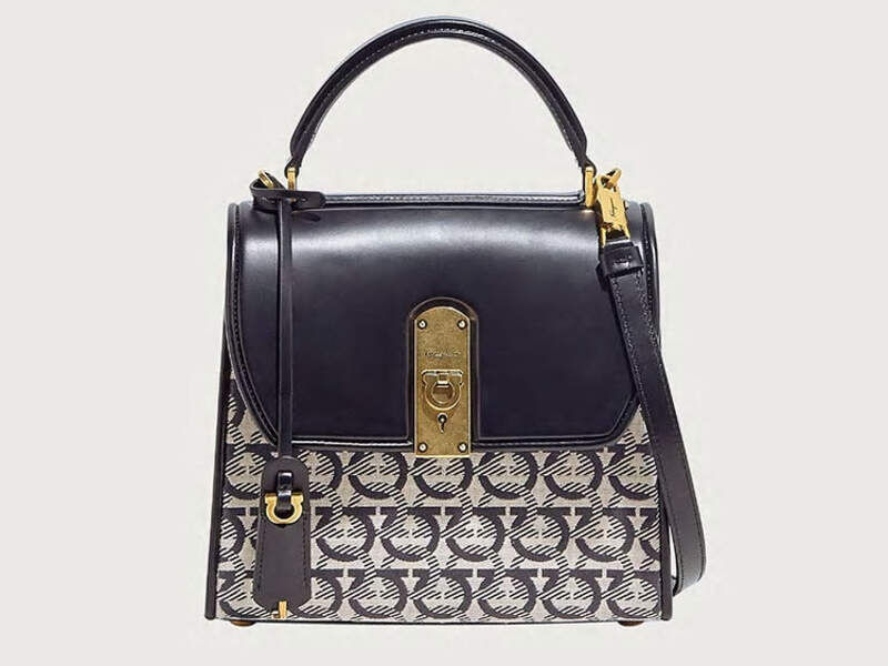 Ferragamo boxyz bag - Negro/Beige