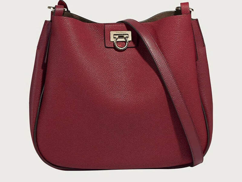 Hobo bag Gancini - Rojo Carmin