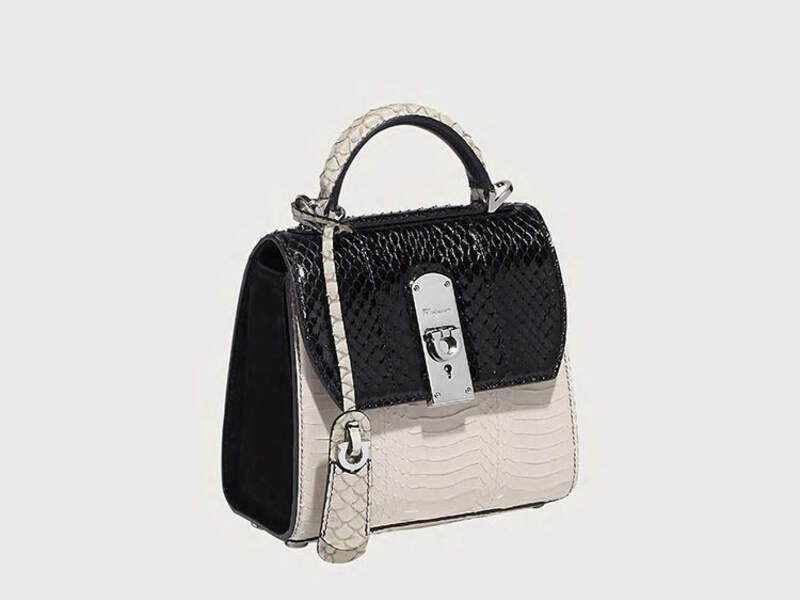 Ferragamo Boxyz bag - Hueso/Negro