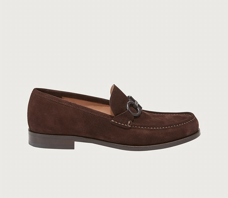 Mocasines Gancini - Café Moro : Salvatore Ferragamo | SARTORIAL