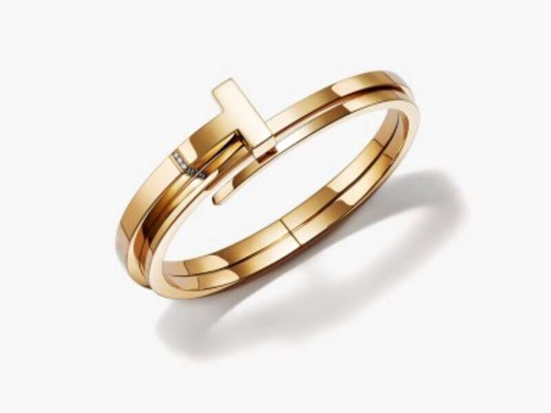 Pulsera Tiffany T Oro 18k c/ diamantes