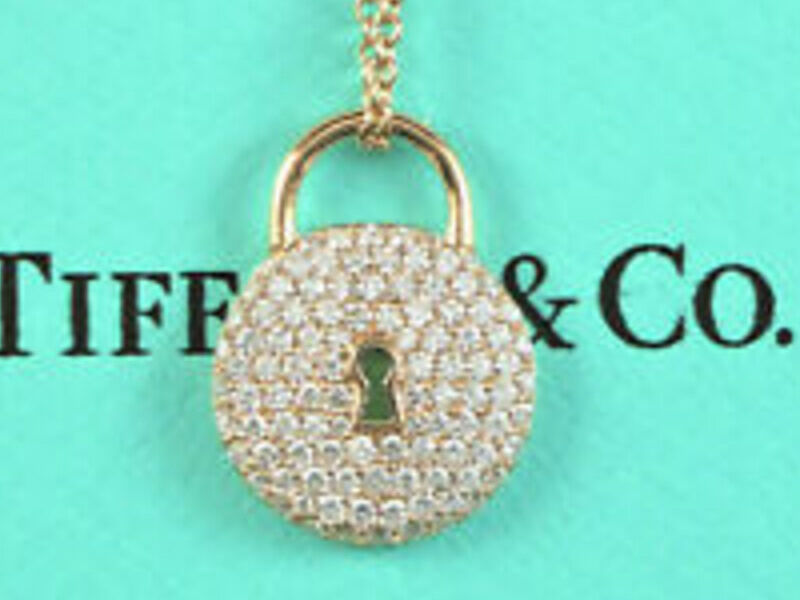Cadena Tiffany Locks diamantes 18K oro rosa