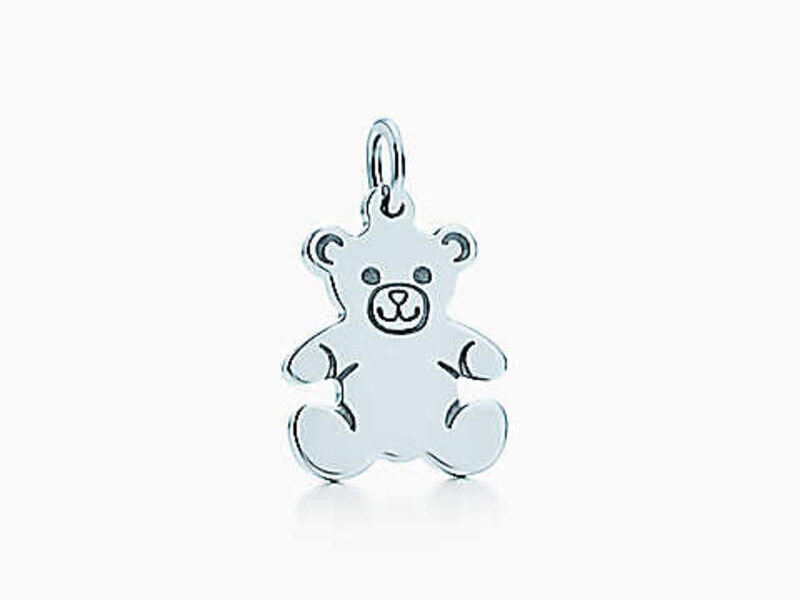 Charm Tiffany Teddy Bear Plata esterlina