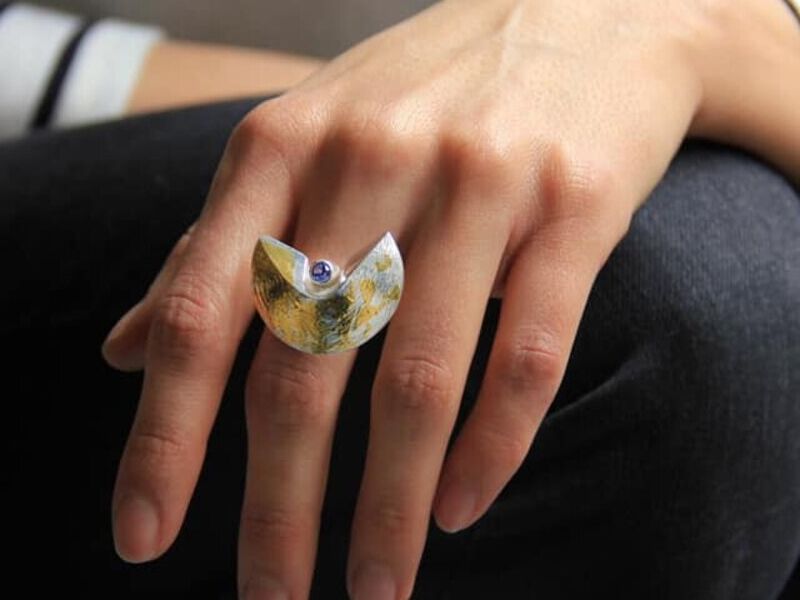 Anillo en forma de disco interrumpido
