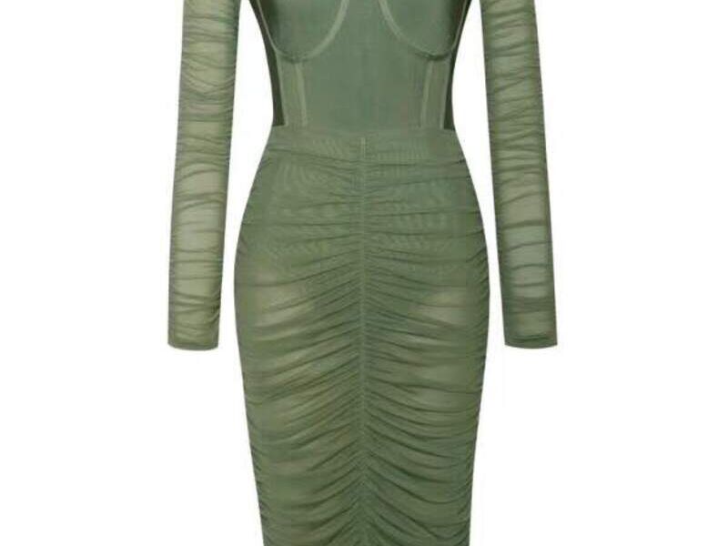 Vestido Verde Diseño Exclusivo 