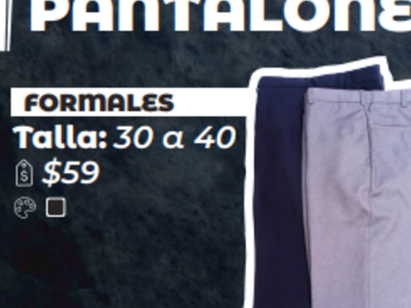 Pantalones Formales Camisería Inglesa