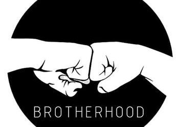 Hoodie Blanco con diseño de Botella de Vino - Brotherhood
