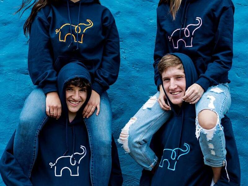 Hoodie en Azul Marino